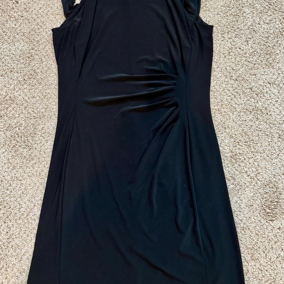 Lauren Ralph Lauren Black Beaded Cocktail Dress – Size 16 Elegant Formal Party - Picture 4 of 11